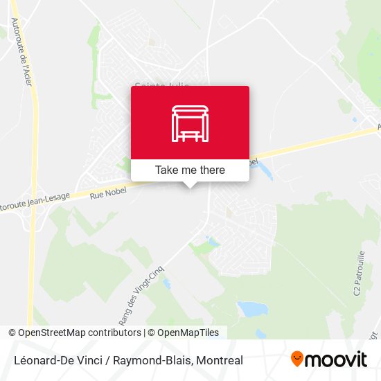 Léonard-De Vinci / Raymond-Blais map