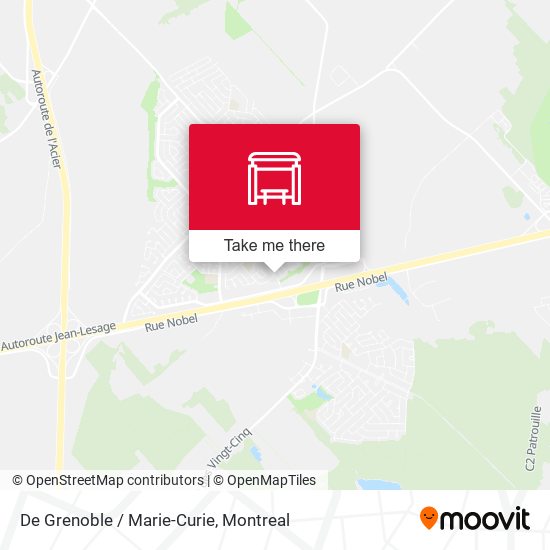De Grenoble / Marie-Curie map