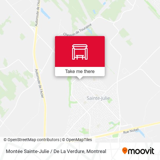 Montée Sainte-Julie / De La Verdure map