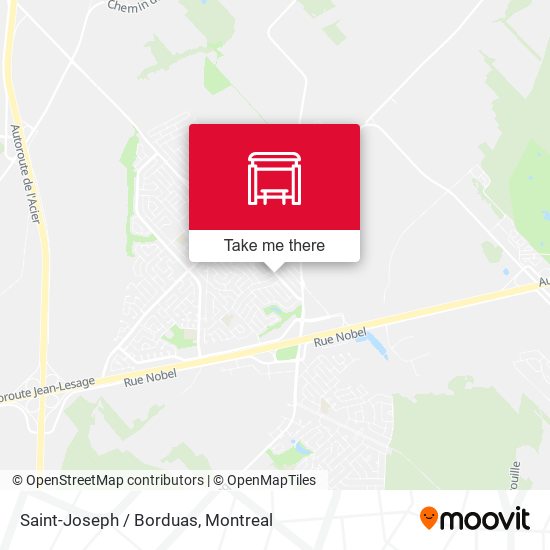 Saint-Joseph / Borduas map