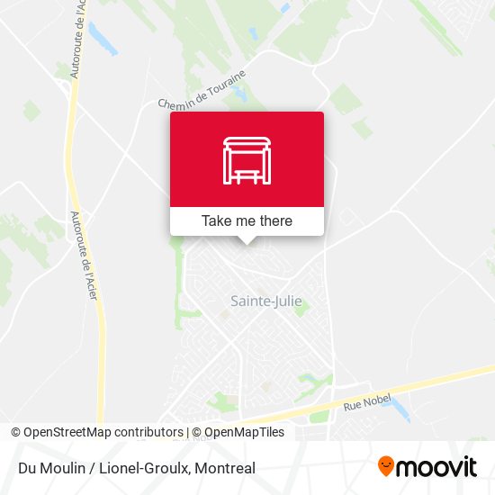 Du Moulin / Lionel-Groulx map