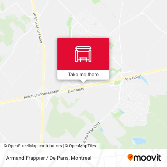 Armand-Frappier / De Paris map