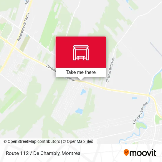 Route 112 / De Chambly map