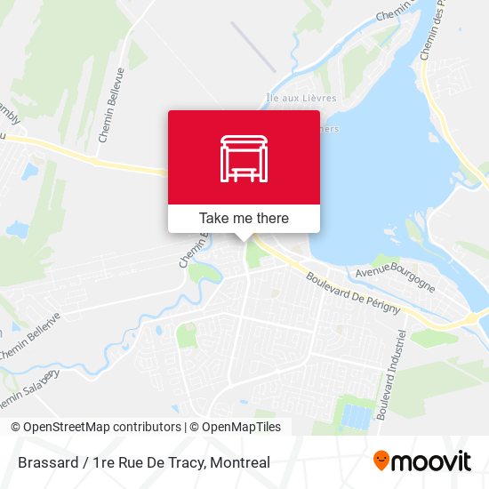 Brassard / 1re Rue De Tracy map