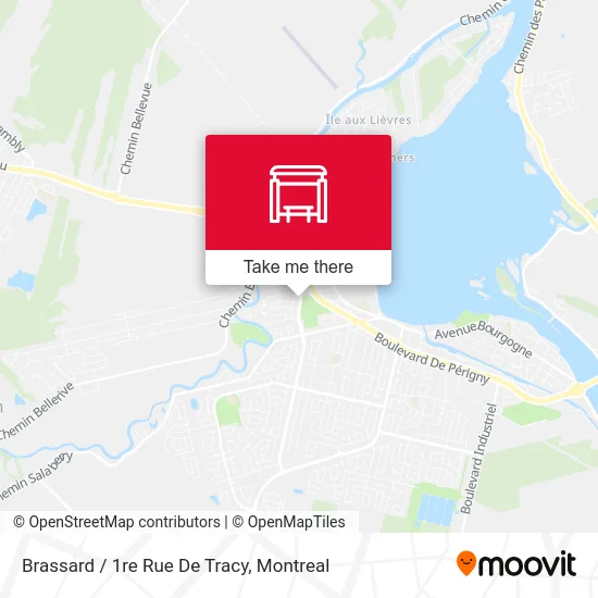 Brassard / 1re Rue De Tracy map