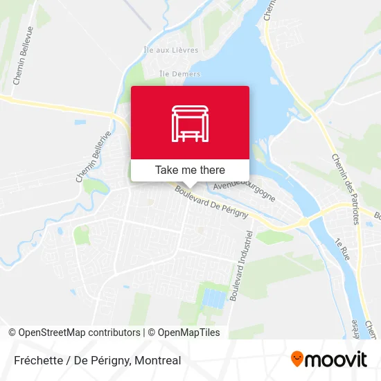 Fréchette / De Périgny map