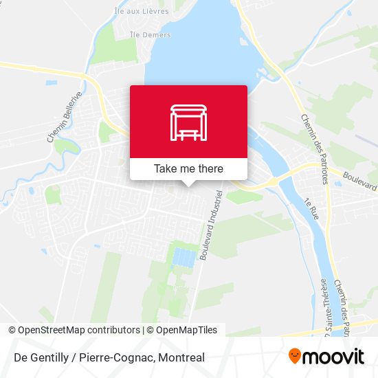 De Gentilly / Pierre-Cognac map