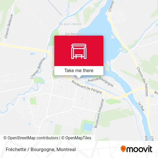 Fréchette / Bourgogne map