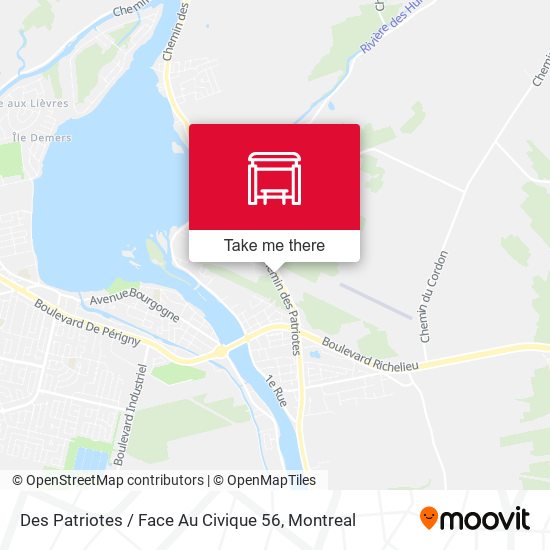 Des Patriotes / Face Au Civique 56 map