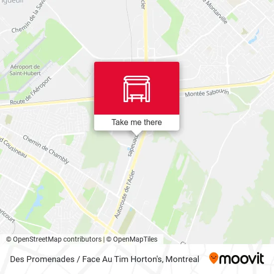 Des Promenades / Face Au Tim Horton's map