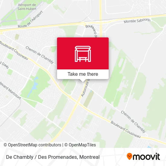 De Chambly / Des Promenades map
