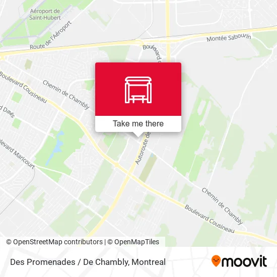 Des Promenades / De Chambly map