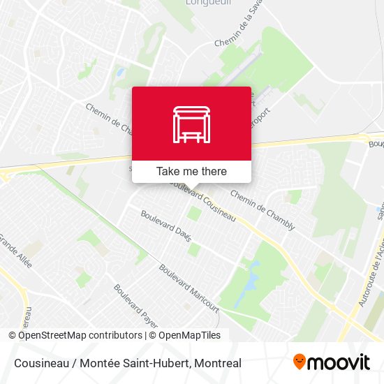 Cousineau / Montée Saint-Hubert map