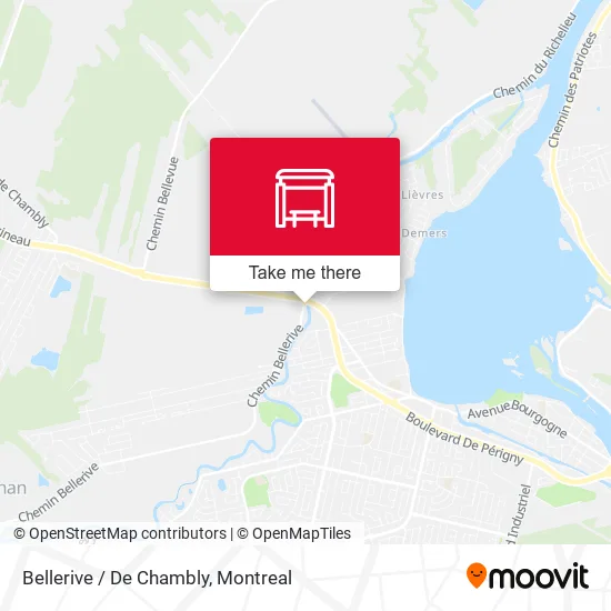Bellerive / De Chambly map