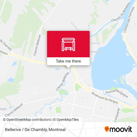 Bellerive / De Chambly map