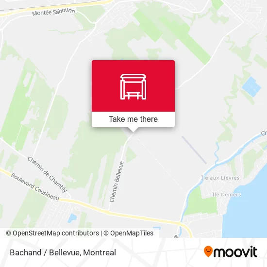 Bachand / Bellevue map