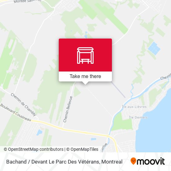 Bachand / Devant Le Parc Des Vétérans map