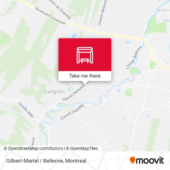Gilbert-Martel / Bellerive map