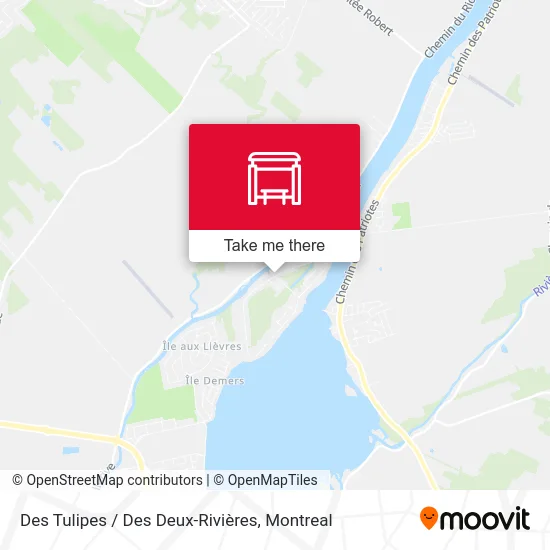 Des Tulipes / Des Deux-Rivières map