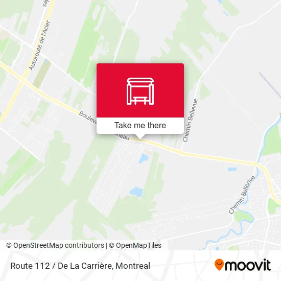 Route 112 / De La Carrière map