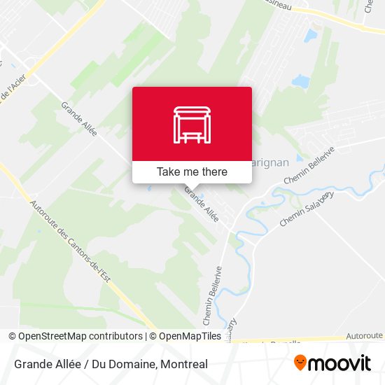 Grande Allée / Du Domaine map