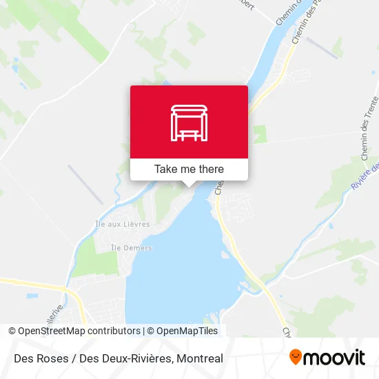 Des Roses / Des Deux-Rivières map