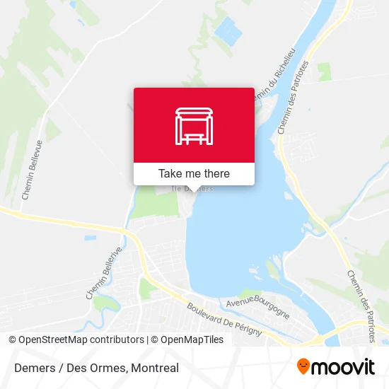 Demers / Des Ormes map