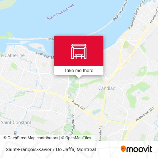 Saint-François-Xavier / De Jaffa map