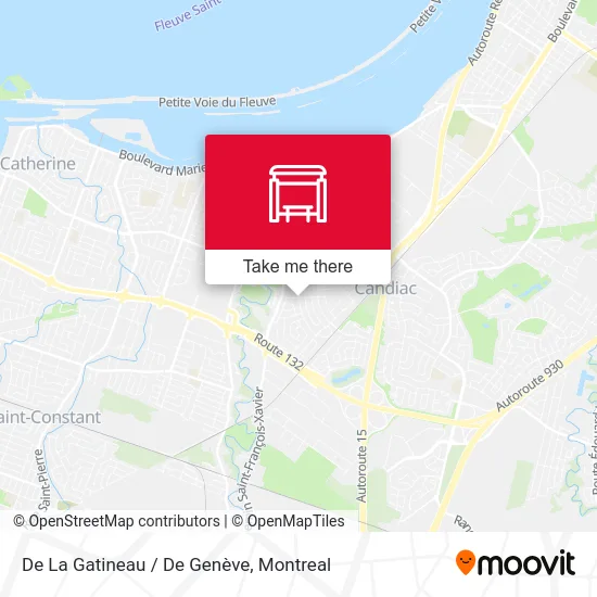 De La Gatineau / De Genève map