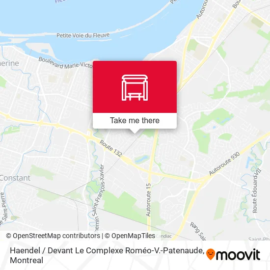 Haendel / Devant Le Complexe Roméo-V.-Patenaude map