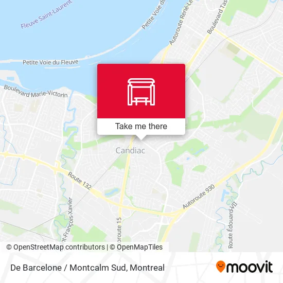 De Barcelone / Montcalm Sud map