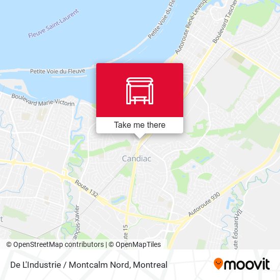 De L'Industrie / Montcalm Nord map