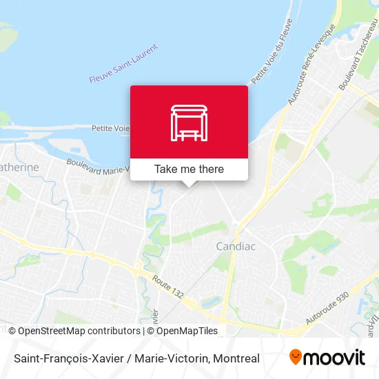 Saint-François-Xavier / Marie-Victorin map