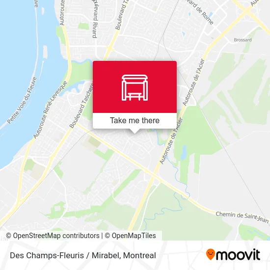 Des Champs-Fleuris / Mirabel map