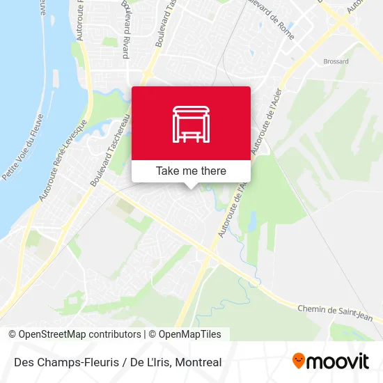 Des Champs-Fleuris / De L'Iris map