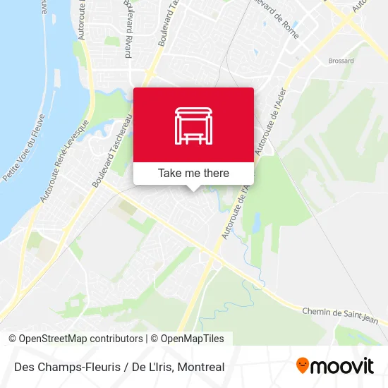 Des Champs-Fleuris / De L'Iris map