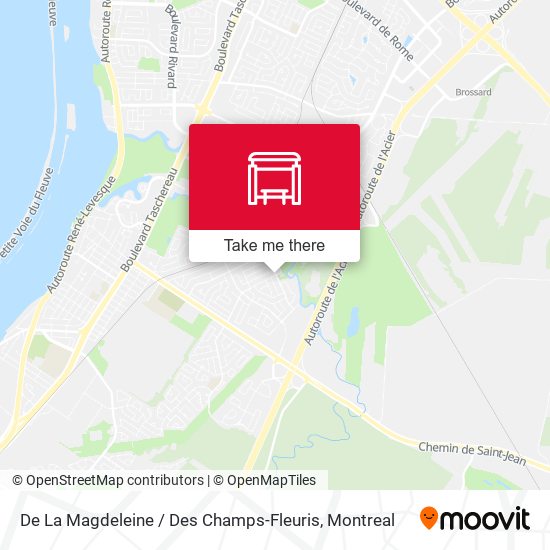 De La Magdeleine / Des Champs-Fleuris map