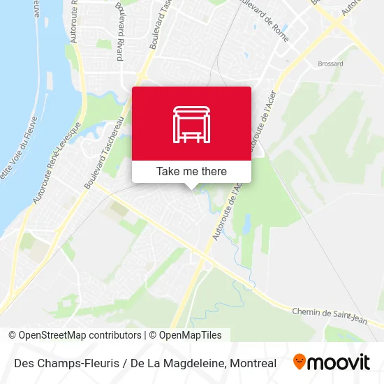 Des Champs-Fleuris / De La Magdeleine map