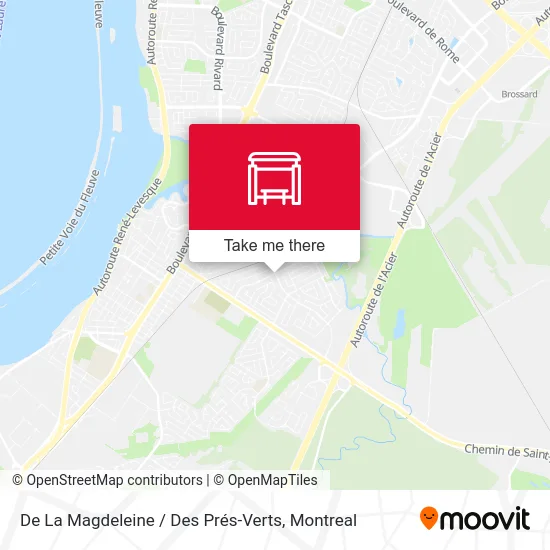 De La Magdeleine / Des Prés-Verts map