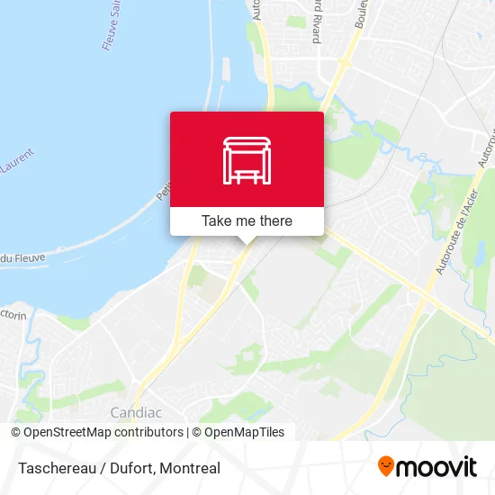 Taschereau / Dufort map