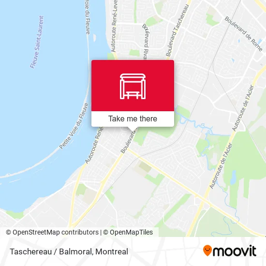 Taschereau / Balmoral map