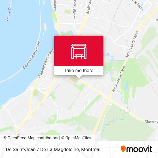 De Saint-Jean / De La Magdeleine map