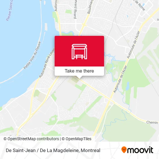 De Saint-Jean / De La Magdeleine map