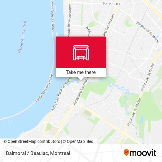 Balmoral / Beaulac map