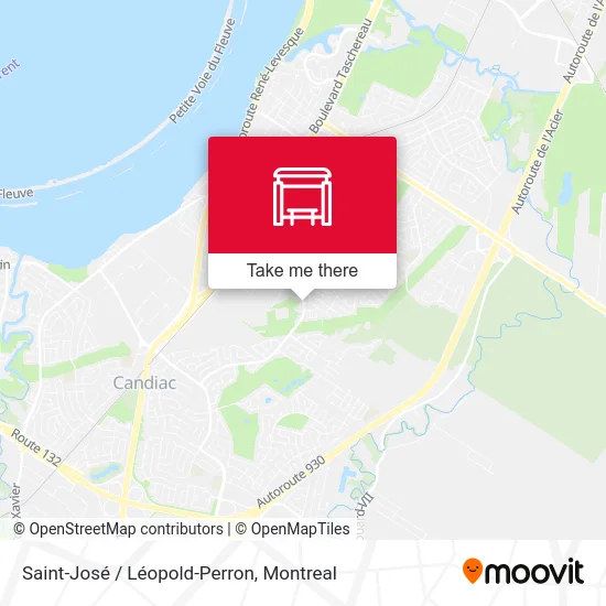 Saint-José / Léopold-Perron map
