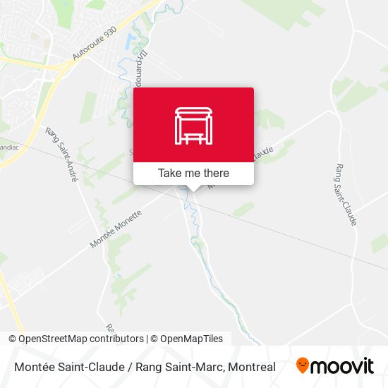Montée Saint-Claude / Rang Saint-Marc map