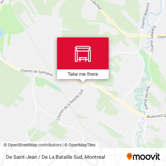 De Saint-Jean / De La Bataille Sud map