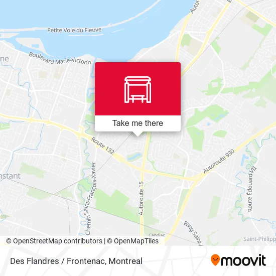 Des Flandres / Frontenac map