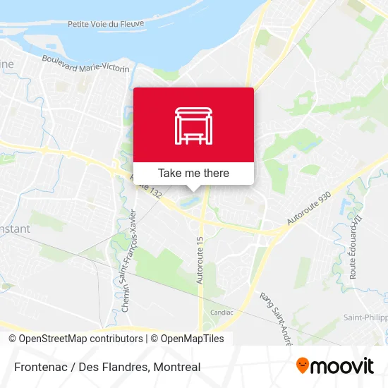 Frontenac / Des Flandres map