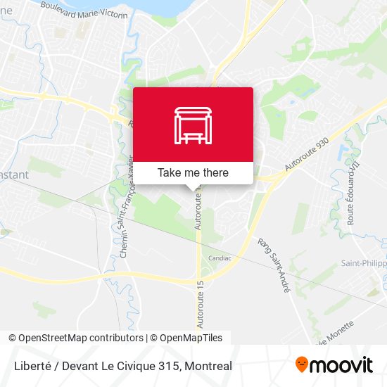 Liberté / Devant Le Civique 315 map